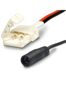 Raccordement de connecteur rond à clip pour ruban LED IP20 de 8 mm de largeur