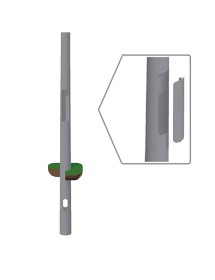 Mât de projecteur conique avec barre transversale pour projecteurs 3+2