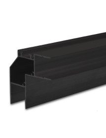 Profil d'angle LED HIDE ANGLE aluminium noir RAL 9005