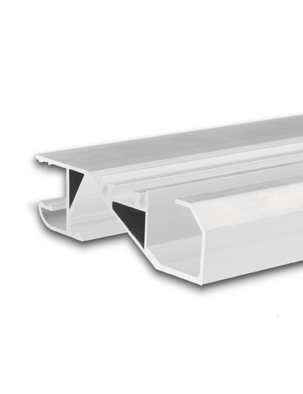 Profil de la plinthe LED CACHER LE FOND blanc RAL 9003