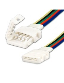 Connecteur à clip avec câble (max. 5A) C1512 pour ruban LED IP20 à 5 pôles