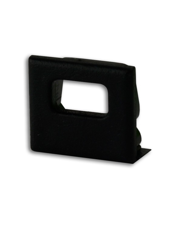 cache de finition EC82B noir pour profil SURF10 avec presse-étoupe cache de finition EC82B noir pour profil SURF10 avec presse-étoupe